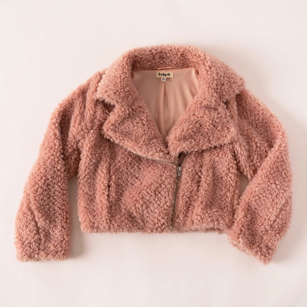 Kidpik Fuzzy Blush Jacket